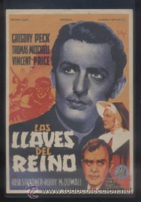 Cine: PROGRAMA DE CINE: LAS LLAVES DEL REINO. PC-3504 - Foto 1