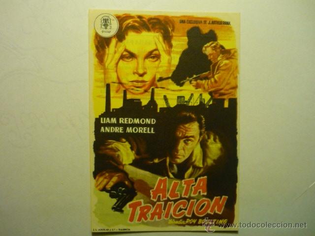 Cine: programa alta traicion.- liam redmond.-publicidad monterrosa reus - Foto 1