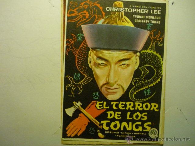 Cine: programa el terror de los tongs-christopher lee-cine espa&ntilde;a mora la nueva
