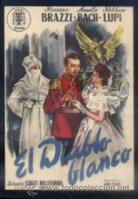 Cine: PROGRAMA DE CINE: EL DIABLO BLANCO. PC-3579 - Foto 1