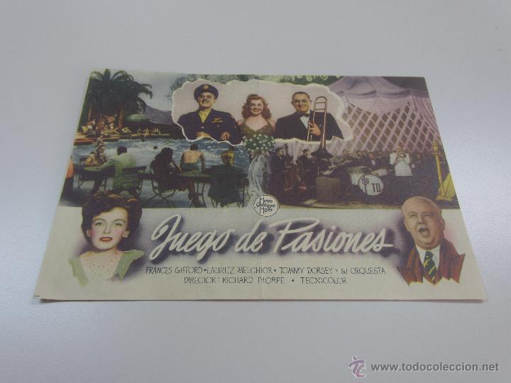 Cine: JUEGO DE PASIONES PROGRAMA DOBLE MGM ESTHER WILLIAMS - Foto 3