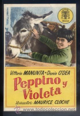 Cine: PROGRAMA DE CINE: PEPPINO Y VIOLETA. PC-3613 - Foto 1