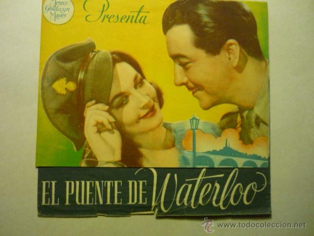 Cine: el puente de waterloo.-robert taylor-publicidad