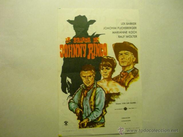 Cine: programa la balada de johnny ringo - lex barker- publicidad cine principal - Foto 1