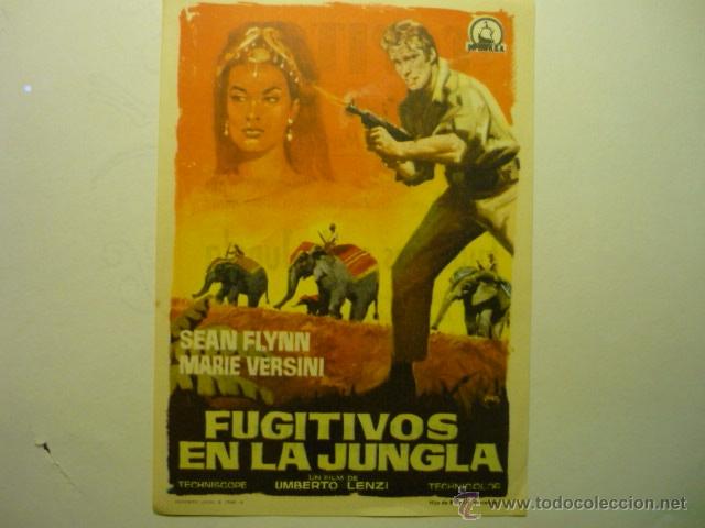 Cine: programa fugitivos en la jungla-sean flynn-publicidad