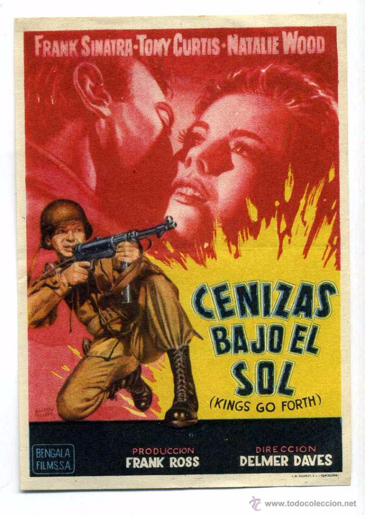 Cine: CENIZAS BAJO EL SOL, con Frank Sinatra. - Foto 1