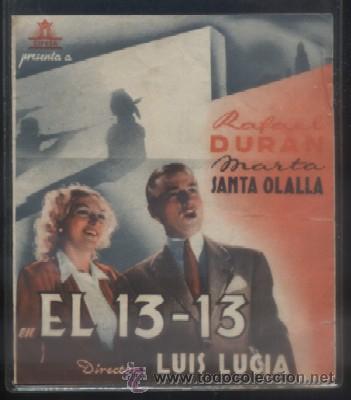 Cine: PROGRAMA DOBLE DE CINE: EL 13-13. PC-3683 - Foto 1