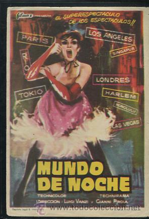 Kino: PROGRAMA MUNDO DE NOCHE (ALFREDO ALARIA - LAS TILLER GIRLS - CRAZY HORSE)