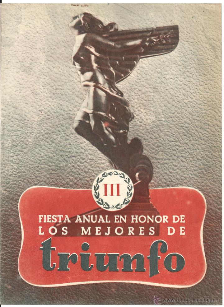 Cine: G9814 LA BELLEZA DEL DIABLO PROGRAMA LIBRITO PREESTRENO PREMIOS TRIUNFO RENE CLAIR - Foto 2