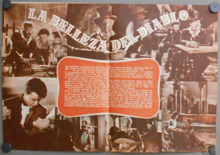Cine: G9814 LA BELLEZA DEL DIABLO PROGRAMA LIBRITO PREESTRENO PREMIOS TRIUNFO RENE CLAIR - Foto 1