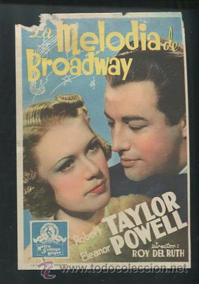 Cine: PROGRAMA LA MELODIA DE BROADWAY, ELEANOR POWELL, ROBERT TAYLOR - Foto 1