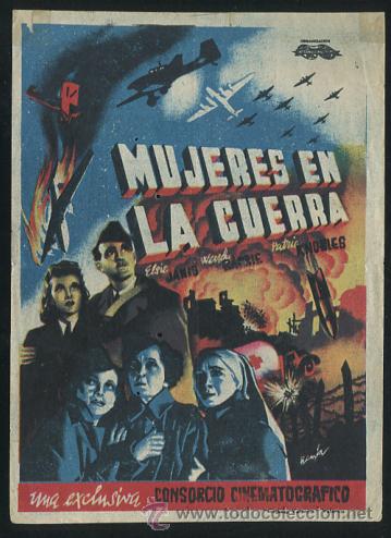 Kino: PROGRAMA MUJERES EN LA GUERRA (Continental Films) (ELISA JANIS - Wendy Barrie) CON PUBLICIDAD
