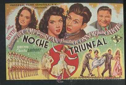 Cine: PROGRAMA Noche Triunfal - Ann Blyth, Peggy Ryan, Donald O&acute;Connor - Foto 1