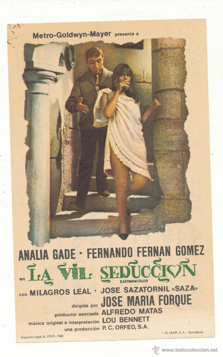 Cine: La vil Seducci&oacute;n. Sencillo de MGM. - Foto 1