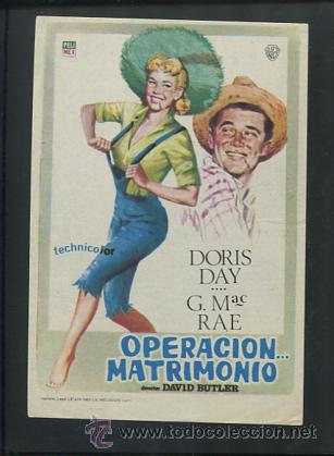 Cine: PROGRAMA OPERACION MATRIMONIO, SENCILLO, 1966, DORIS DAY G. MAC RAE - Foto 1
