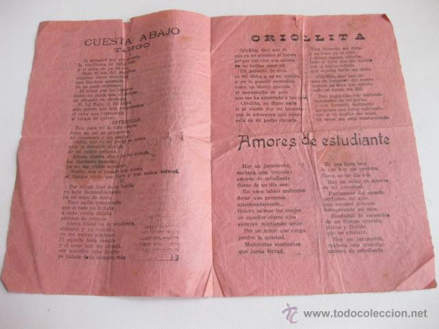 Cine: Programa de la pel&iacute;cula Cuesta abajo. Carlos Gardel. Paramount. Madrid. - Foto 2