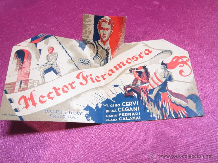 Cine: HECTOR FIERAMOSCA PROGRAMA DE CINE TROQUELADO, L45 C2 DTO2 - Foto 1