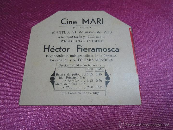 Cine: HECTOR FIERAMOSCA PROGRAMA DE CINE TROQUELADO, L45 C2 DTO2 - Foto 4