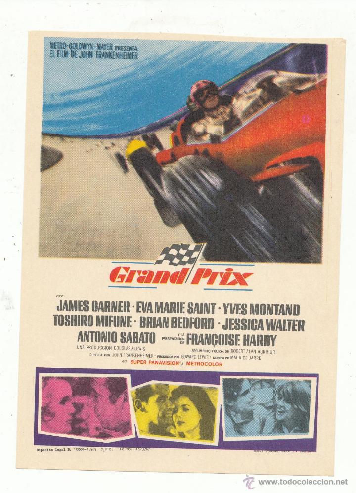 Cine: Grand Prix. Sencillo de MGM. - Foto 1