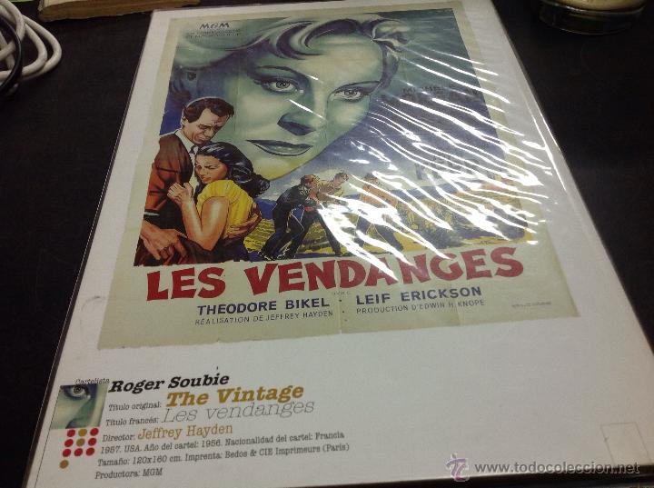 Cine: Cartel de cine de madera les vendanges- - Foto 1