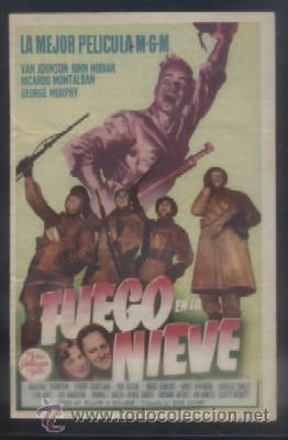 Cine: PROGRAMA DE CINE: FUEGO EN LA NIEVE. PC-3811 - Foto 1