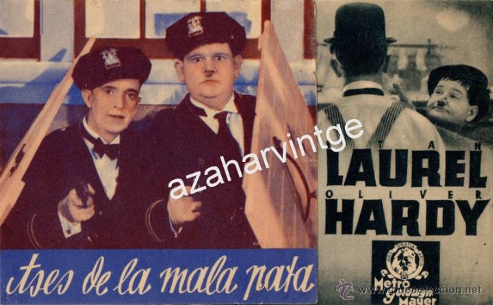 Cine: Programa tres de la mala pata Programa doble sin publicidad de cine.laurel y hardy - Foto 1
