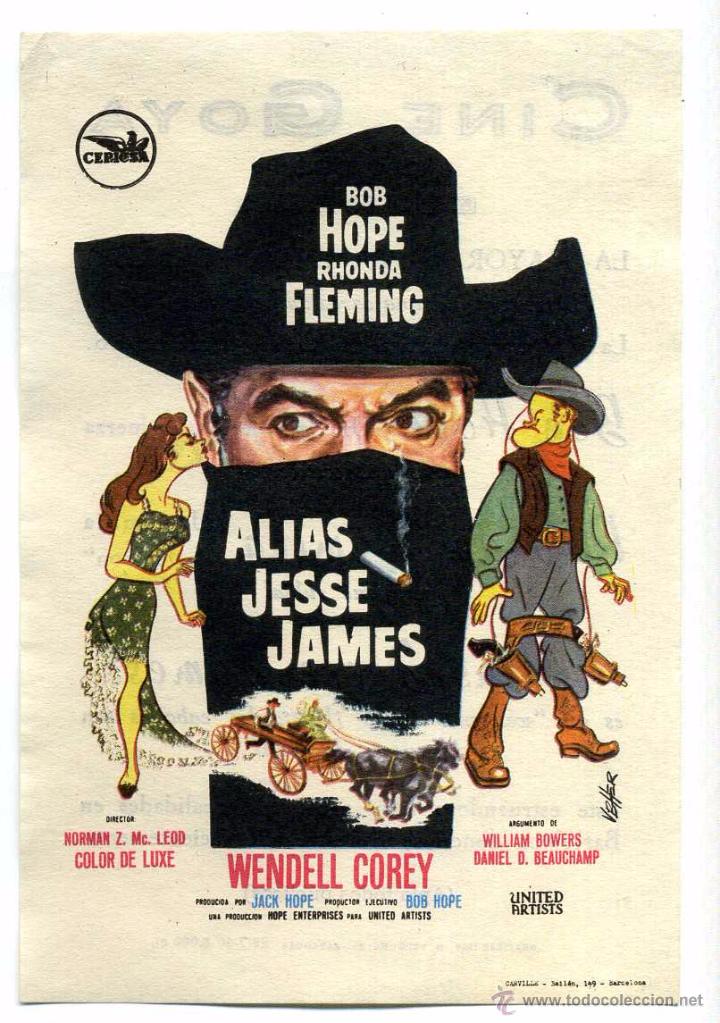 Cine: ALIAS JESSE JAMES, con Gary Cooper.