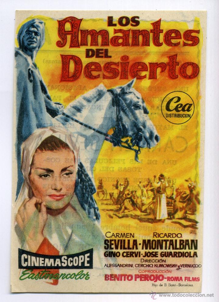 Cine: LOS AMANTES DEL DESIERTO, con Carmen Sevilla.