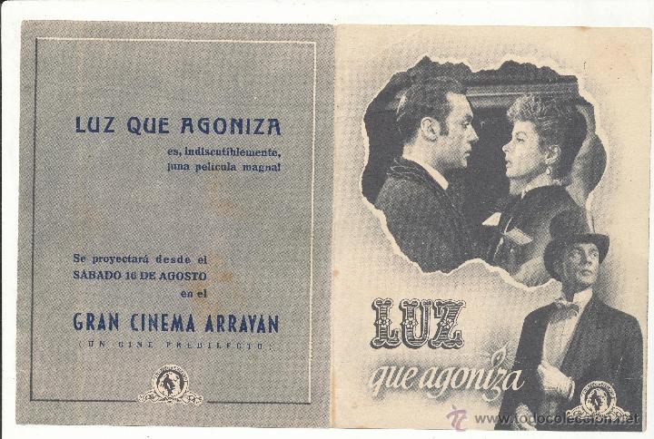 Cine: Luz que agoniza. Doble de MGM.  Gran Cinema Array&aacute;n. - Foto 1