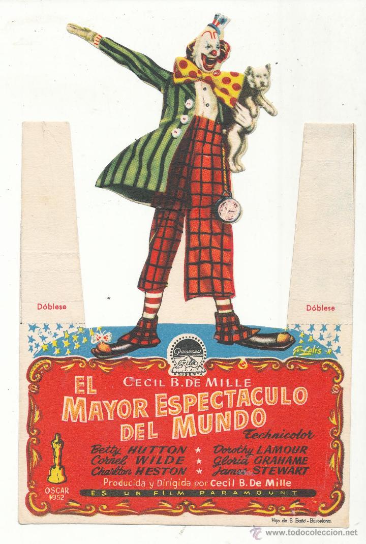Cine: El Mayor Espect&aacute;culo del Mundo. Troquelado de Paramount. - Foto 1