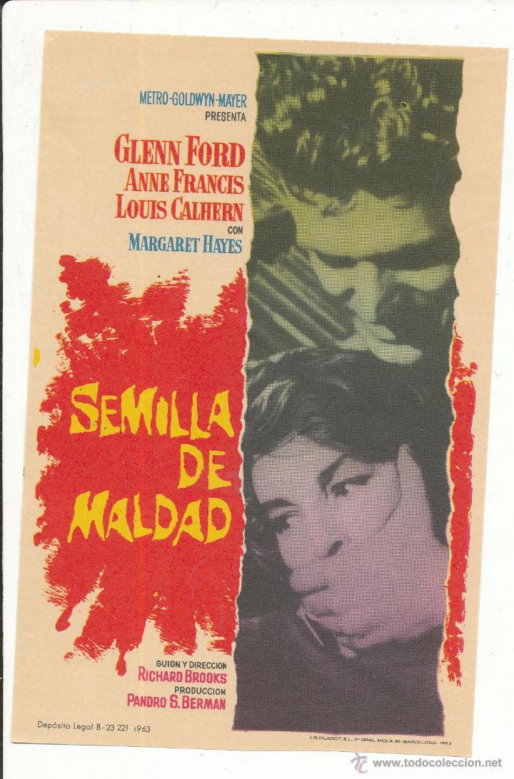 Cine: Semilla de Maldad. Sencillo de MGM.  &iexcl;IMPECABLE! - Foto 1
