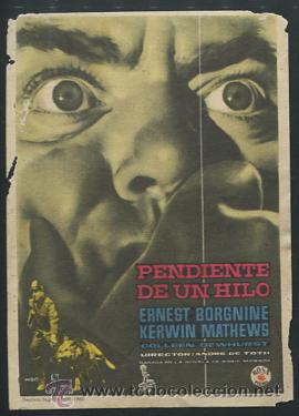 Cine: PROGRAMA Pendiente de un Hilo - Ernest Borgnine, Kerwin Mathews - con publicidad - Foto 1