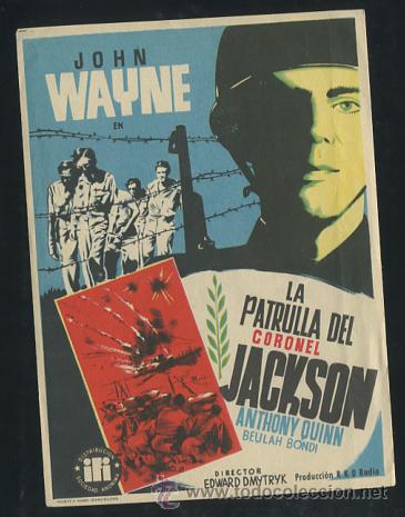 Cine: PROGRAMA LA PATRULLA DEL CORONEL JACKSON DE JOHN WAYNE - Foto 1