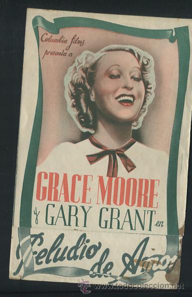 Cine: PROGRAMA Preludio de amor - Grace Moore, Cary Grant - Con publicidad - Foto 1