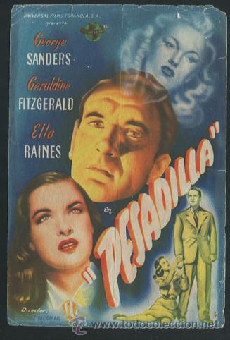 Cine: PROGRAMA Pesadilla - George Sanders, Geraldine Fitzgerald - Foto 1