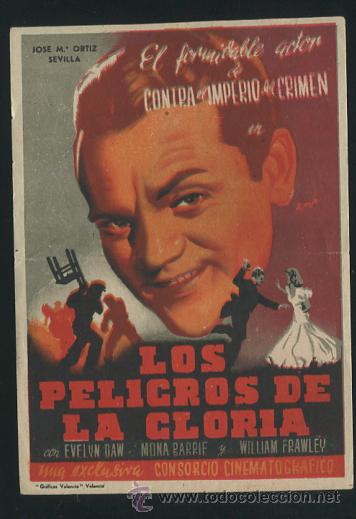 Cine: PROGRAMA Los Peligros de la gloria JAMES CAGNEY EVELYN DAW - Foto 1