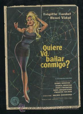Cine: PROGRAMA &iquest;QUIERE VD. BAILAR CONMIGO?.- BRIGITTE BARDOT - Foto 1