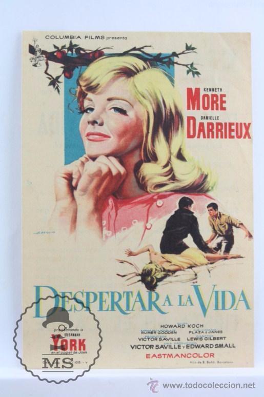 Cine: Programa de Cine - Despertar a la Vida - Publicidad al Dorso, A&ntilde;o 1962 - Foto 1
