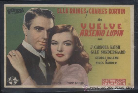 Cine: PROGRAMA DE CINE: VUELVE ARSENIO LUPIN. PC-3875 - Foto 1