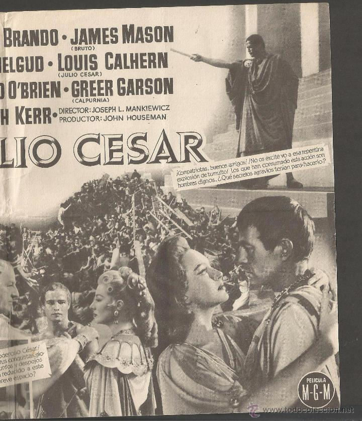 Cine: JULIO CESAR  - DOBLE -(C-2409) - Foto 3