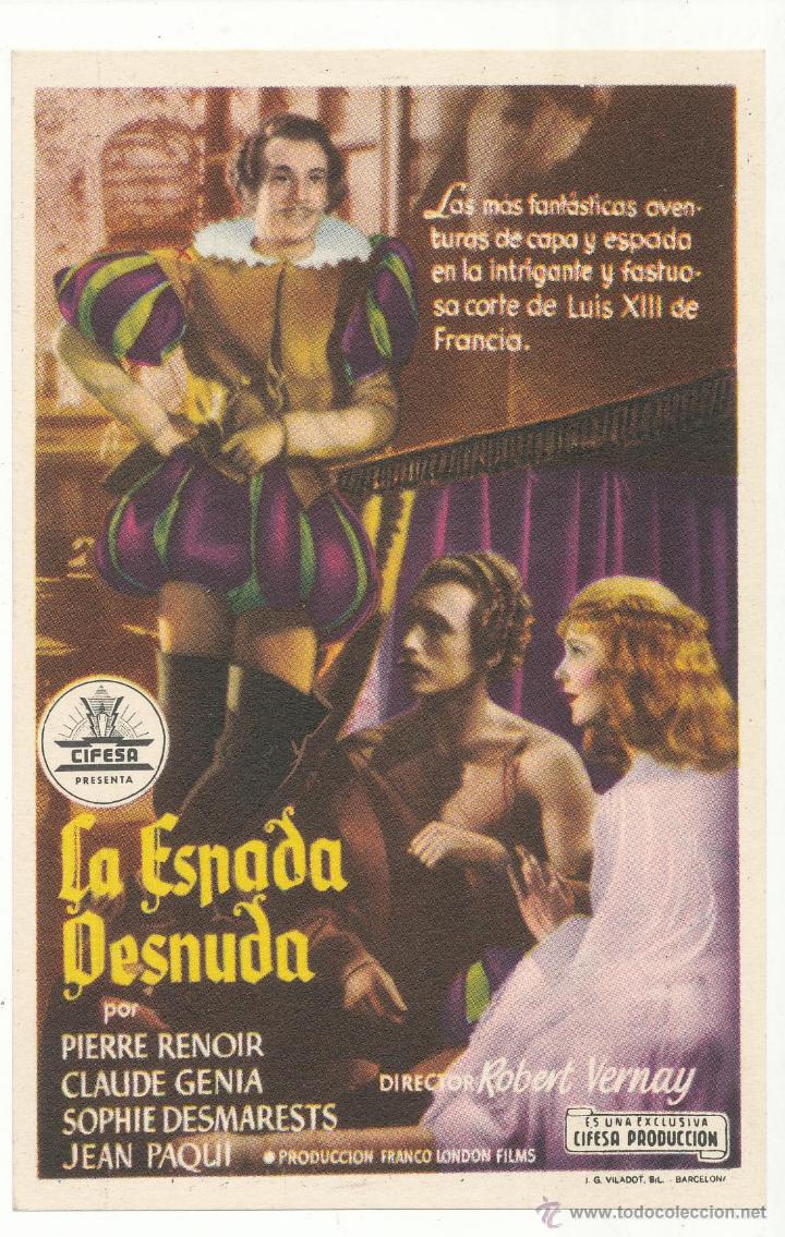 Cine: La Espada Desnuda. Sencillo de Cifesa. &iexcl;IMPECABLE! - Foto 1
