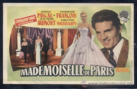 Cine: PROGRAMA DE CINE: MADEMOISELLE DE PARIS. PC-3906 - Foto 1