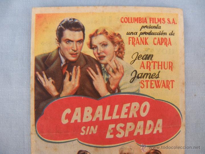 Cine: PROGRAMA DE MANO CABALLERO SIN ESPADA . TORREVIEJA ALICANTE. - Foto 5