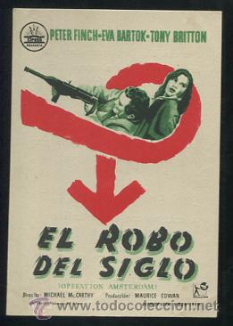 Cine: PROGRAMA El robo del Siglo - Peter Finch, Eva Bartok - Con Publicidad - Foto 1