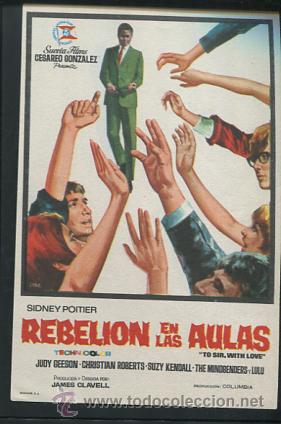 Cine: PROGRAMA Rebeli&oacute;n en las aulas - Sidney Poitier, Judy Geeson - Foto 1