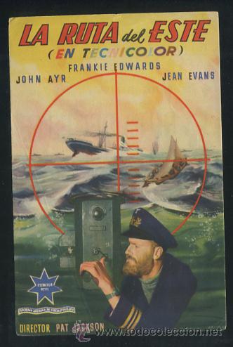 Cine: PROGRAMA La ruta del Este - John Ayr, Jean Evans - con publicidad - Foto 1