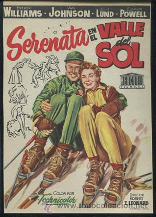 Cine: PROGRAMA SERENATA EN EL VALLE DEL SOL. ESTHER WILLIAMS, VAN JOHNSON . - Foto 1