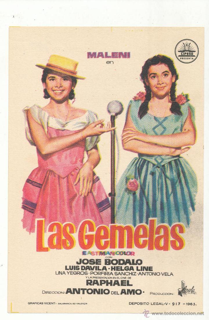 Cine: Las Gemelas. Sencillo de Cifesa.  &iexcl;IMPECABLE! - Foto 1