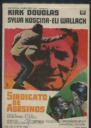 Cine: PROGRAMA Sindicato de Asesinos - Kirk Douglas, Sylva Koscina - Foto 1