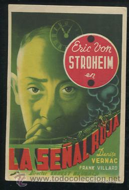 Cine: PROGRAMA La se&ntilde;al Roja - Eric Von Stroheim, Desire Vernac - con publicidad - Foto 1